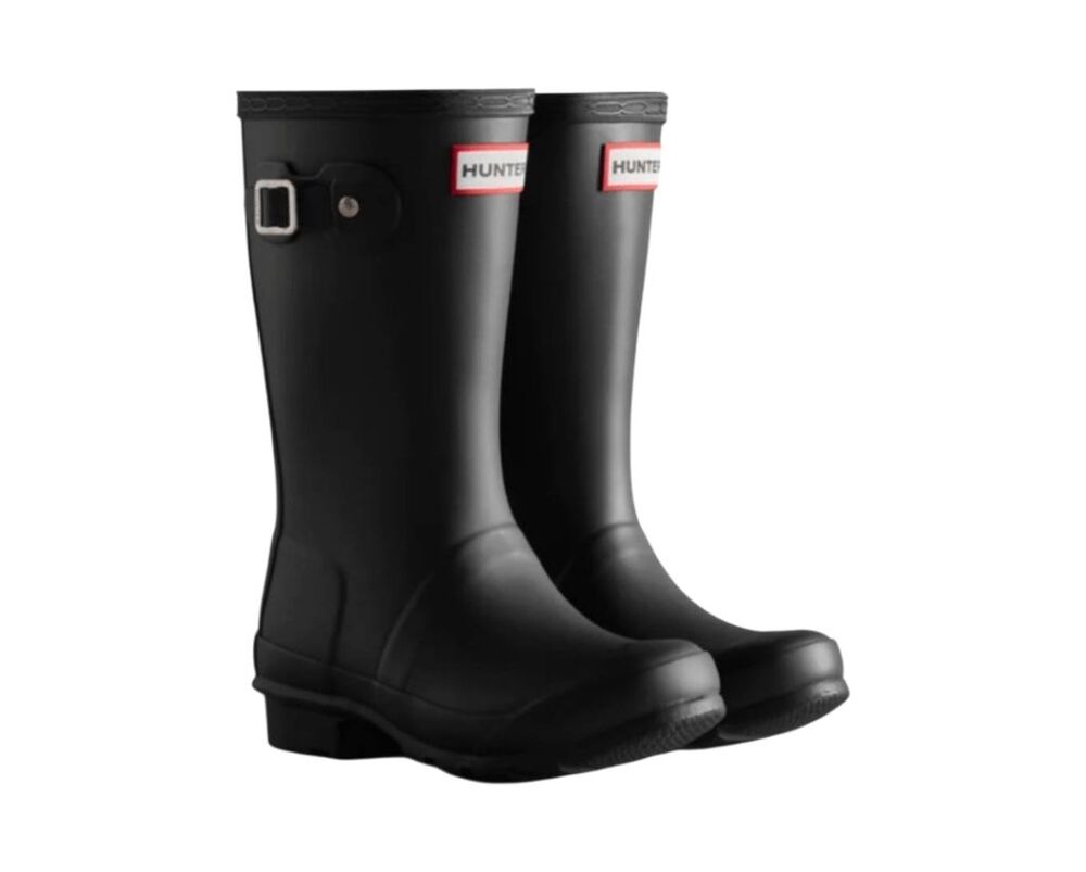 HUNTER Original Tall Matte Black Rain Boot Size 1B/2G